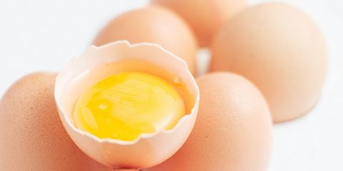 Food, Ingredient, Egg, Egg, Peach, Oval, Boiled egg, Egg yolk, 