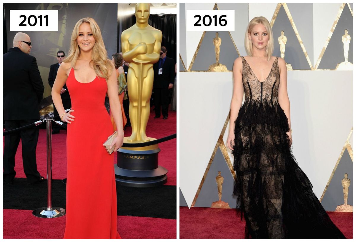 zoom Underinddel nabo Jennifer Lawrence's Red Carpet Style Over the Years - Oscars Fashion