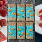 Teal, Sweetness, Turquoise, Fruit, Paint, Strawberries, Natural foods, Produce, Berry, Recipe, 