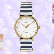 Product, Analog watch, Watch, Pink, Font, Watch accessory, Magenta, Fashion, Lavender, Clock, 