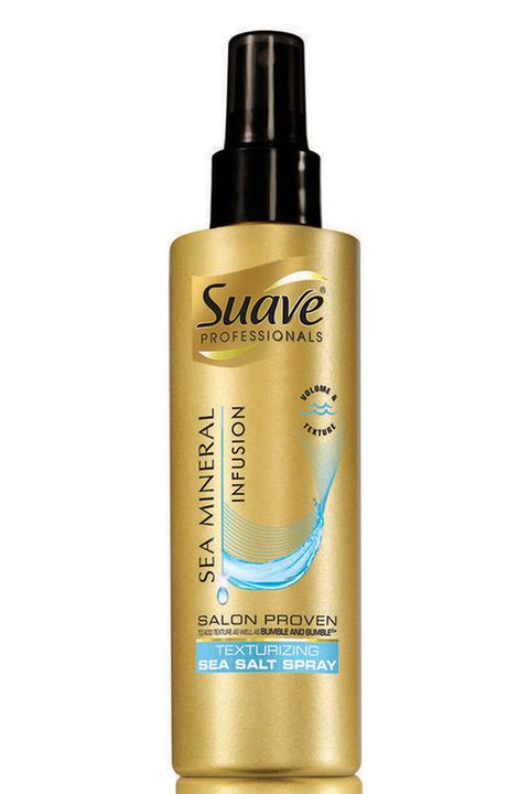 <p>The secret to this sexy, undone style: a texturizing spray like <a href="http://bit.ly/1VCnKsB" target="_blank">Suave Professionals Sea Mineral Infusion Texturizing Sea Salt Spray</a>. "It adds instant body and texture to hair," says Cho. </p>