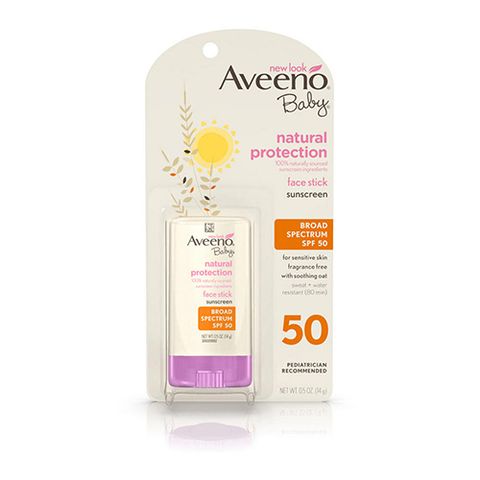 aveeno baby natural protection SPF 50 face stick sunscreen