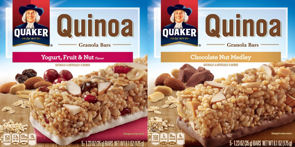 Quaker quinoa granola bar recall