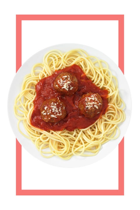 9. Spaghetti and Meatballs: Bad, but Not Awful <p>More <a href="http://www.marieclaire.com/food-cocktails/a21376/pasta-wont-make-you-fat-study/" target="_blank">good news for pasta</a>!</p><p>"The glycemic load (the number that estimates how much the food will raise a person's blood glucose level after eating it) is not ideal, but there's no dairy or chocolate, plus the fact that it's not typically high in sodium makes it not <em>such</em> a bad food for your skin."</p>