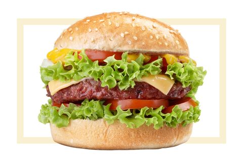 <p><strong>Spoiler Alert</strong>: "Cheeseburgers are only slightly less glycemic than pizza or macaroni and cheese, but there's less dairy, so not as bad."</p>