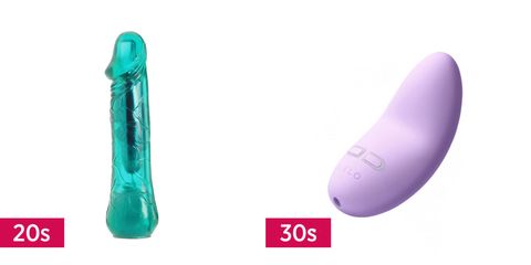 <p><strong>In your 20s</strong>, your vibrator is shaped like a phallus, because isn't the whole point of masturbating to simulate P-in-V sex?<strong></strong></p><p><strong>In your 30s</strong>, your vibrator is a circular device that focuses right on your clitoris, because you know what gets the job done. </p>