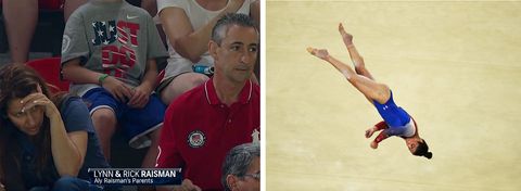 <p>Watching <a href="http://www.redbookmag.com/life/a45476/aly-raismans-parents-were-anxious-during-gymnastic-qualifier/" target="_blank">Lynn and Rick Raisman</a> in the crowd is as entertaining as watching their daughter — and if Olympic spectating were a sport, this duo would consistently land on the top of the podium.
</p><p><strong>RELATED: <a href="http://www.redbookmag.com/life/a45363/why-do-we-love-gymnasts-so-much/" target="_blank">Why Are We So Obsessed With Gymnasts?</a><a href="http://www.redbookmag.com/life/a45363/why-do-we-love-gymnasts-so-much/"></a></strong><br>
</p>