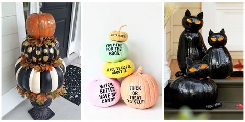 32 Easy Pumpkin Decorating Ideas How To Decorate With Real Pumpkins