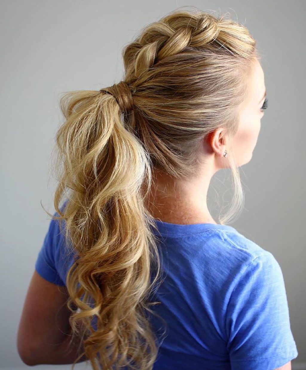Double Braided Ponytail
