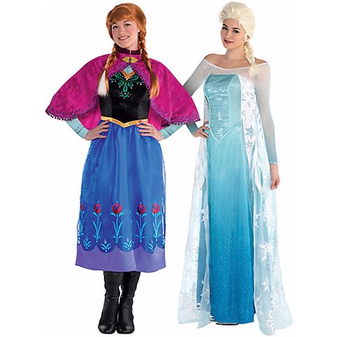frozen halloween costumes elsa and anna