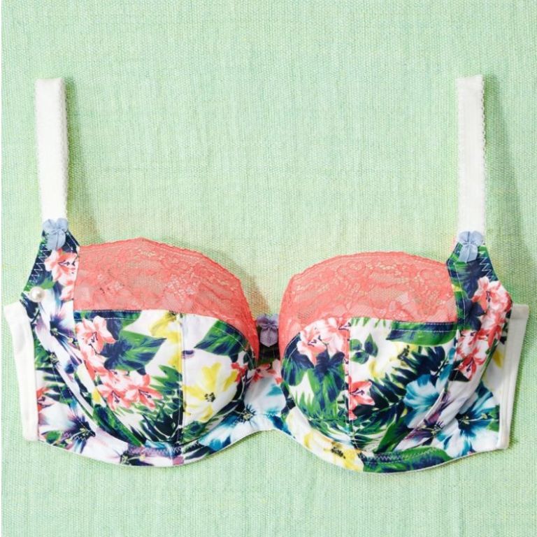 Aerie Real Sunny Wireless Bra Lace Back 36B