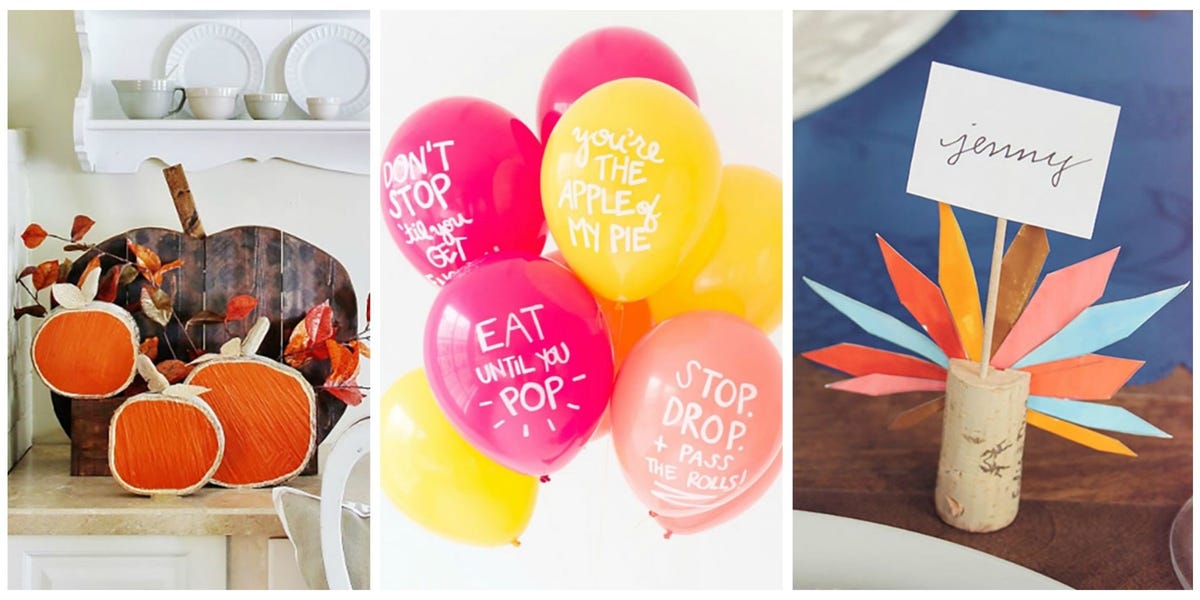 18 Easy Thanksgiving Decor Ideas - Best DIY Thanksgiving Decorating Ideas