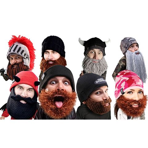 Facial hair, Moustache, Headgear, Costume accessory, Beard, Fur, Beanie, Wool, Bonnet, Costume hat, 