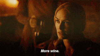 cersei lannister wine gif