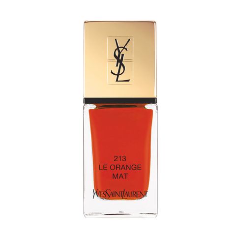 <p>Chic on fingers and toes: this punchy, orange-red that dries to the loveliest satin finish.&nbsp;($28;&nbsp;<a href="http://www.yslbeautyus.com/" target="_blank">yslbeautyus.com</a>)</p><p><strong data-verified="redactor" data-redactor-tag="strong">RELATED:&nbsp;<a href="http://www.redbookmag.com/beauty/g3675/ombre-nail-art-designs/" target="_blank">11 Ways to Wear Ombre Nail Art Like a Grownup</a><span class="redactor-invisible-space"><a href="http://www.redbookmag.com/beauty/g3675/ombre-nail-art-designs/"></a></span></strong><br></p>