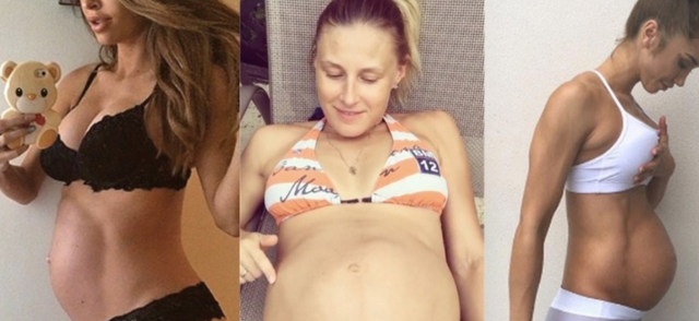 Pregnant Women With Six Packs - Six Packs on Pregnant Women