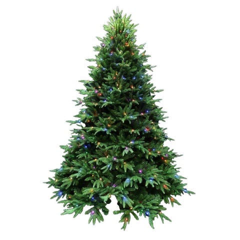 image Santa's Best 7.5 ft. Splendor Spruce EZ Power Artificial Christmas Tree