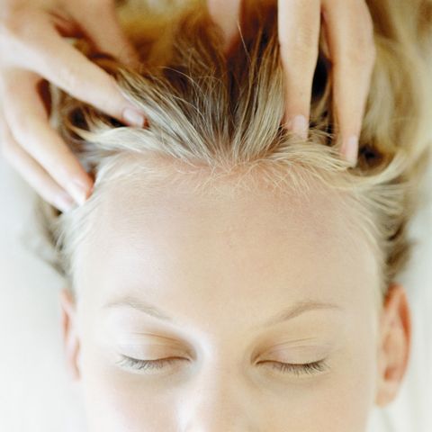<p>If you're low on time, an easy fix that will cost you nothing is a good old-fashioned <a href="http://www.redbookmag.com/beauty/tips/g777/new-beauty-tricks/" target="_blank">scalp massage</a>. This improves the blood circulation to the hair follicles and can be done when you're in the shower shampooing, or bored on your couch binge-watching <em data-redactor-tag="em" data-verified="redactor">The Bachelor</em>.</p>