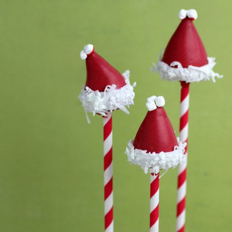 grinch cake pops