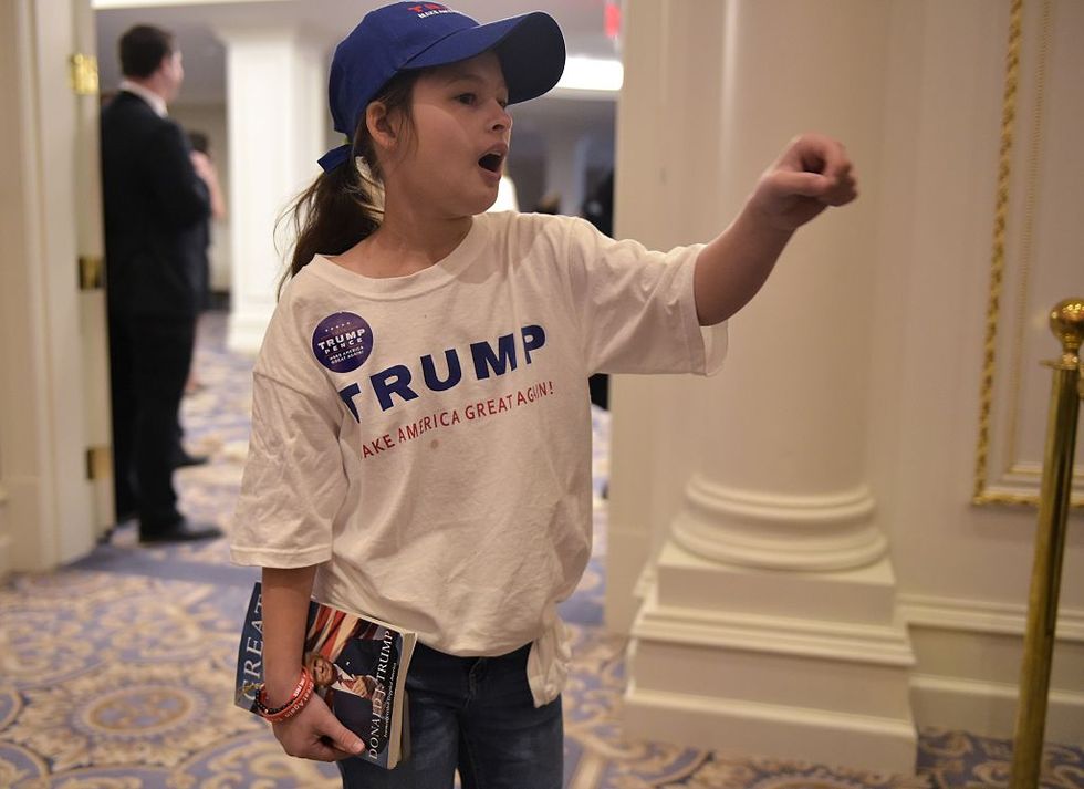 girl supporting trump