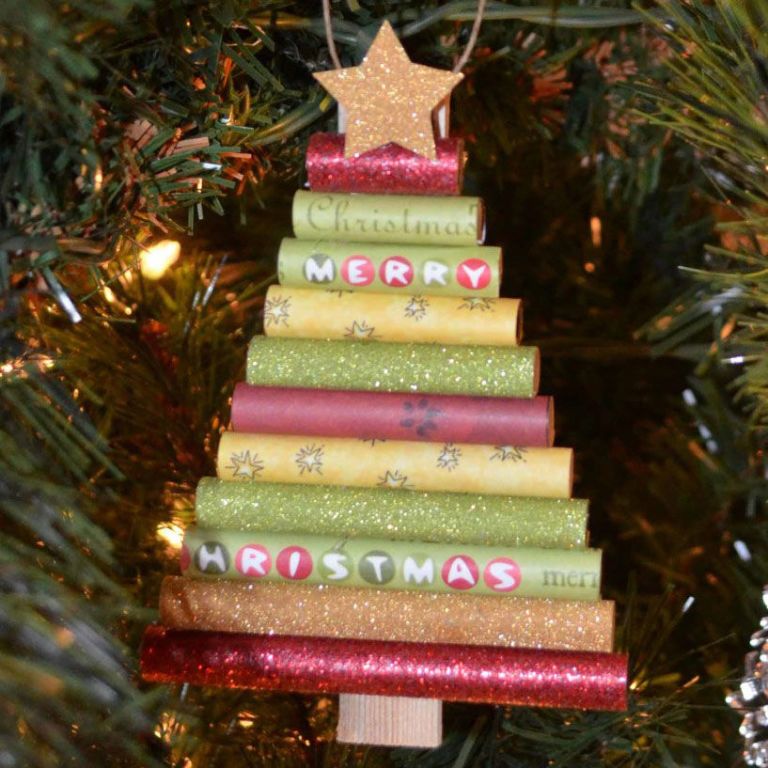 59 Christmas Tree Ornaments Made From Stuff Lying Around Your House