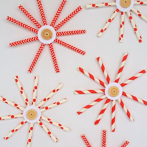 <p>This fun and funky take on homemade&nbsp;paper snowflakes&nbsp;won't leave you picking up itty bits of paper cutouts for days.&nbsp;</p><p><strong data-redactor-tag="strong" data-verified="redactor">Get the instructions at <a href="http://echoesoflaughter.ca/2013/11/easy-paper-straw-snowflakes.html" target="_blank" data-tracking-id="recirc-text-link">Echoes of Laughter</a>.&nbsp;</strong></p>