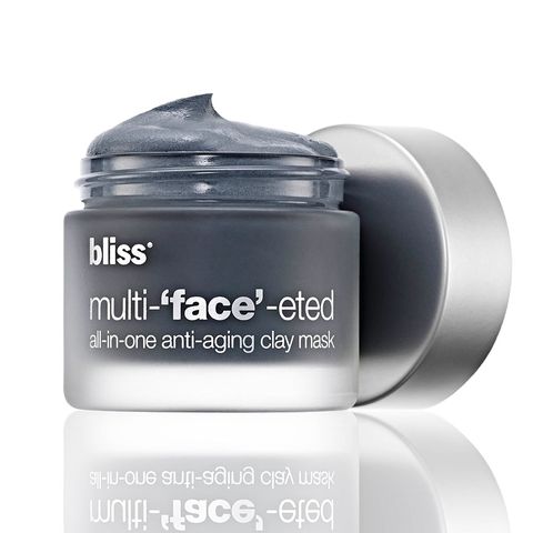 <p>Consider this glycolic-acid-infused&nbsp;clay your&nbsp;fast-track to looking younger, as it&nbsp;minimizes pores, brightens age spots, diminishes large pores...and&nbsp;the list goes on.&nbsp;(Bliss Multi-'face'-eted All-In-One Anti-Aging Clay Mask, $50; <a href="http://www.ulta.com/multi-face-eted-all-in-one-anti-aging-clay-mask?productId=xlsImpprod11351361" target="_blank" data-tracking-id="recirc-text-link">ulta.com</a><span class="redactor-invisible-space" data-verified="redactor" data-redactor-tag="span" data-redactor-class="redactor-invisible-space" style="line-height: 1.6em; background-color: initial;" rel="line-height: 1.6em; background-color: initial;" data-redactor-style="line-height: 1.6em; background-color: initial;"></span>)</p>
