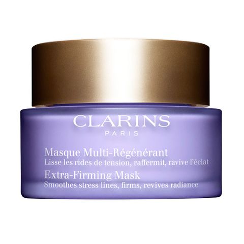 <p>Rub on this luxe cream-gel to&nbsp;tighten&nbsp;wrinkles with&nbsp;palmitoyl glycine, while hyaluronic acid and jojoba oil&nbsp;provide&nbsp;a boost of hydration.&nbsp;(Clarins Extra-Firming Mask, $75; <a href="http://www.clarinsusa.com/en/mask/80016252.html#q=firming%2Bmask&amp;start=1" target="_blank" data-tracking-id="recirc-text-link">clarinsusa.com</a>)</p>