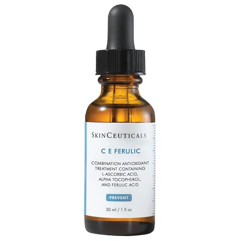 <p>Shield your skin from environmental damage by incorporating antioxidant-rich products, like SkinCeuticals C E Ferulic ($163; <a href="http://www.skinceuticals.com/product?pid=635494263008" target="_blank" data-tracking-id="recirc-text-link">skinceuticals.com</a>), into your daily routine. "Look for ingredients like vitamin C and E, which will help prevent free radical damage and enhance your skin's defense against potential UV-based damage," advises Graf. <br></p>