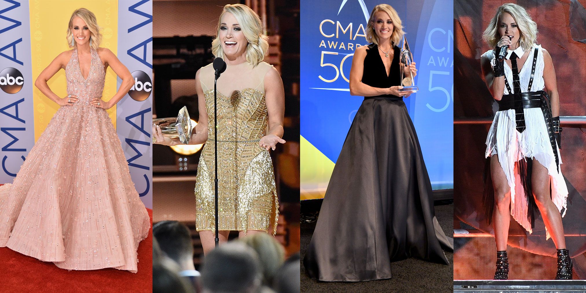 Carrie Underwood Wore 11 Sparkly Dresses At The Cma Awards 2016