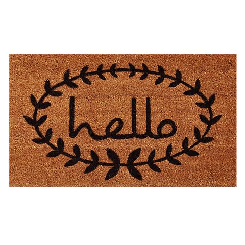 <p>Nothing says welcome to my humble abode like this charming mat. ($17.95; <a href="https://www.jossandmain.com/Hello-Vine-Doormat-23292-HOMO1714.html" target="_blank" data-tracking-id="recirc-text-link">jossandmain.com</a>)</p><p><strong data-verified="redactor" data-redactor-tag="strong">RELATED:&nbsp;<a href="http://www.redbookmag.com/life/mom-kids/advice/g147/inexpensive-christmas-gift/" target="_blank" data-tracking-id="recirc-text-link">15 Gifts Under $50 Your Friends Definitely Won't Buy Themselves</a><span class="redactor-invisible-space"><a href="http://www.redbookmag.com/life/mom-kids/advice/g147/inexpensive-christmas-gift/"></a></span></strong><br></p>