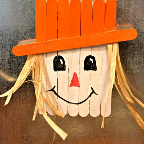 Popsicle Stick Scarecrow