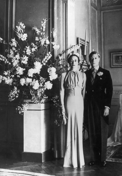 <p>Wallis Warfield Simpson, an American socialite, met Prince Edward, Duke of Windsor (formerly King Edward VIII until his abdication) through his mistress and were eventually married in June 1937.</p>