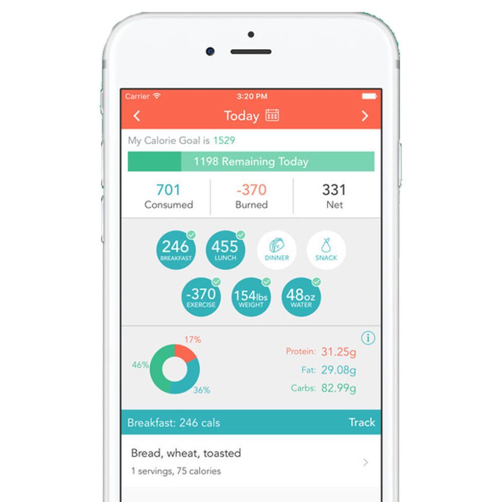 best fitness and food tracker app