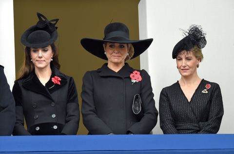 Kate Middleton, Queen Maxima of the Netherlands, and the Countess of Wessex