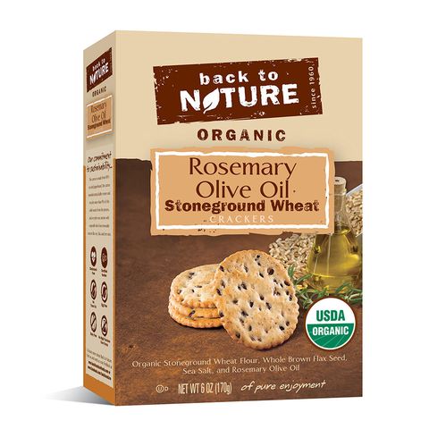 Back to Nature Organic Rosemary & Olive Oil Stoneground Wheat Crackers