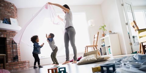 <p>Despite the fact that 63 percent of American kids live in homes with two working parents, <a href="http://www.pewresearch.org/fact-tank/2016/10/10/most-americans-say-children-are-better-off-with-a-parent-at-home/" data-tracking-id="recirc-text-link" target="_blank">most parents say that kids are better of with one parent staying home</a> to care for them full-time, according to a recent Pew Research poll. Surprisingly, this is particularly true for young moms, with the majority of those aged 30 and under saying their child needed a parent at home — and only two percent thought it should be dad. This disconnect is doubtless a major contributor to mom guilt, but take heart, working moms — a large study done last year shows that not only do <a href="http://www.nytimes.com/2015/05/17/upshot/mounting-evidence-of-some-advantages-for-children-of-working-mothers.html?_r=0">kids who grow up with working moms do just as well</a> as those with stay-at-home moms, but they may gain some additional benefits from the experience. Bottom line? Kids who are loved and cherished can thrive in a variety of family situations, so do what's best for your family and don't worry about other people.
</p>

<p><strong data-redactor-tag="strong">RELATED: <a href="http://www.redbookmag.com/life/mom-kids/a43578/stay-at-home-mom-survey/" target="_blank" data-tracking-id="recirc-text-link">The Mom Gig</a></strong>
</p>
