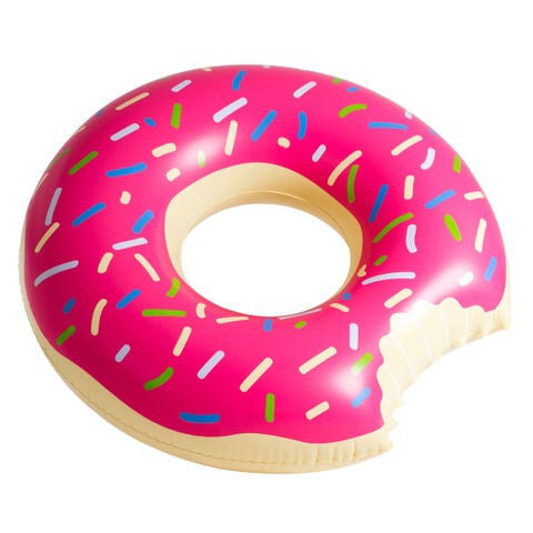 pink donut float