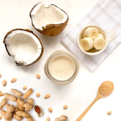 <p><strong data-redactor-tag="strong">Ingredients<br></strong><span>2 tbsp peanut butter<br></span><span>1 medium frozen banana<br></span><span>1 cup almond milk<br></span><span>¼&nbsp; cup frozen coconut milk<br></span><span>1 tbsp raw agave<br></span><span>½&nbsp; cup ice<br></span><span>1 scoop of protein powder of choice</span></p><p><strong data-redactor-tag="strong">Directions:&nbsp;</strong><span>Blend all ingredients together until smooth. Makes one 12-ounce serving.</span></p><p><i data-redactor-tag="i">Recipe courtesy of&nbsp;</i><i data-redactor-tag="i" data-tracking-id="recirc-text-link"><a href="https://www.juicegeneration.com/" target="_blank">Juice Generation</a>.</i><a href="https://www.amazon.com/Juice-Generation-Recipes-Superfood-Smoothies/dp/1476745684"></a></p>