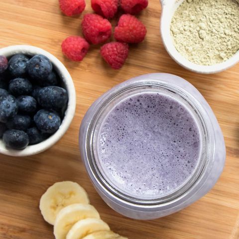 <p><strong data-redactor-tag="strong">Ingredients<br></strong><span>1 cup hemp milk<br></span><span>1 scoop protein powder<br></span><span>¼&nbsp; cup blueberries<br></span><span>¼&nbsp; cup strawberries<br></span><span>½&nbsp; medium frozen banana<br></span><span>3 medium dates, pitted<br></span><span>½&nbsp; cup ice<br></span><span>1 scoop of protein powder of choice</span></p><p><strong data-redactor-tag="strong">Directions:&nbsp;</strong><span>Blend all ingredients together until smooth. Makes one 16-ounce serving.</span></p><p><i data-redactor-tag="i">Recipe courtesy of&nbsp;</i><i data-redactor-tag="i" data-tracking-id="recirc-text-link"><a href="https://www.juicegeneration.com/" target="_blank">Juice Generation</a>.</i><a href="https://www.amazon.com/Juice-Generation-Recipes-Superfood-Smoothies/dp/1476745684"></a></p><p><strong data-redactor-tag="strong">RELATED:&nbsp;<a href="http://www.redbookmag.com/body/healthy-eating/news/a45057/thick-smoothies/" target="_blank" data-tracking-id="recirc-text-link">This Easy Smoothie Hack Just Might Be the Secret to Weight Loss</a></strong><span class="redactor-invisible-space" data-verified="redactor" data-redactor-tag="span" data-redactor-class="redactor-invisible-space"></span><br></p>