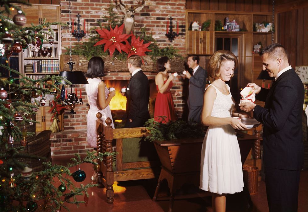 1960s holiday party