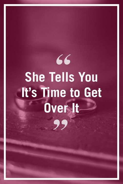 <p>"The cheating spouse doesn't get to decide when you get over the pain — you do. It's difficult to recover from betrayal. Trust has been broken and, with that, your sense of safety in the relationship. Your spouse must be patient with your healing process and not rush you to 'move on'&nbsp;or '<a href="http://www.redbookmag.com/life/a40279/when-the-other-woman-becomes-the-wife/" target="_blank" data-tracking-id="recirc-text-link">stop dwelling in the past</a>'." —<i data-redactor-tag="i">Rhonda</i></p>