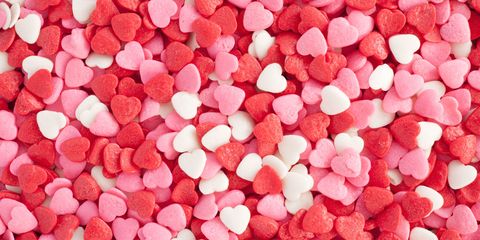 Sweetness, Red, Pink, Pattern, Colorfulness, Confectionery, Heart, Pastille, Gumdrop, Valentine's day, 