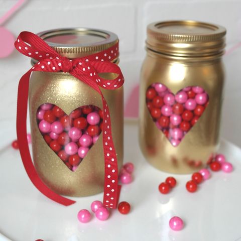Pink, Heart, Party favor, Mason jar, Wedding favors, Drinkware, Valentine's day, Tableware, Fashion accessory, Magenta, 