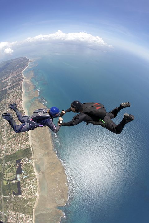 <p>Experience gifts will get thrill-seekers' hearts pumping. Try <a href="http://www.skydivemontereybay.com" target="_blank" data-tracking-id="recirc-text-link">skydiving in Monterey Bey</a>, California, <a href="http://www.arbortrek.com" target="_blank" data-tracking-id="recirc-text-link">zip lining in Vermont</a>, or <a href="http://www.stratospherehotel.com/Activities/SkyJump" target="_blank" data-tracking-id="recirc-text-link">bungee jumping 829 feet</a> off of the Stratosphere in Las Vegas. (Price varies.)<span class="redactor-invisible-space" data-verified="redactor" data-redactor-tag="span" data-redactor-class="redactor-invisible-space"></span></p><p><strong data-verified="redactor" data-redactor-tag="strong">RELATED:&nbsp;<a href="http://www.redbookmag.com/love-sex/relationships/features/g2916/romantic-fall-weekend-getaways/" target="_blank" data-tracking-id="recirc-text-link">The 50 Most Romantic Weekend Getaways to Add to Your Travel List</a><span class="redactor-invisible-space"><a href="http://www.redbookmag.com/love-sex/relationships/features/g2916/romantic-fall-weekend-getaways/"></a></span></strong><br></p>