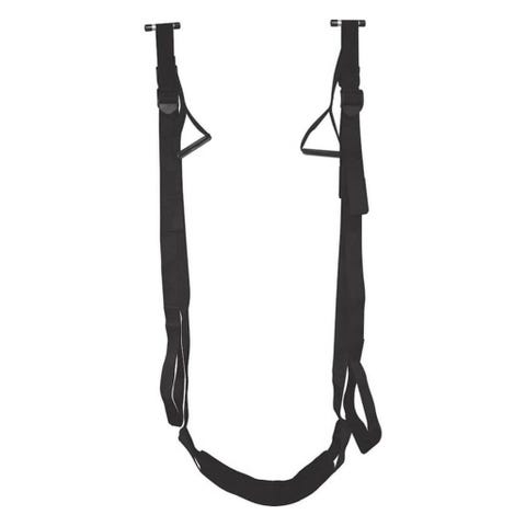 Sportsheets Door Jam Sex Sling <p>You don't need to invest in your own sex room à la Christian Grey to enjoy the perks of a sex sling. Clasp the handles behind any door, shut the door, and voilà! Your very own, portable, durable sex swing! The straps can be easily adjusted to find the perfect orgasmic height. All you need to do is lean back and enjoy. (.95; <a href="https://www.playpassions.com/sportsheets-door-jam-sex-sling.html" target="_blank" data-tracking-id="recirc-text-link">playpassions.com</a>)</p>