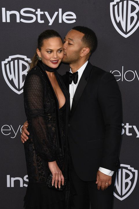 <p><strong data-redactor-tag="strong" data-verified="redactor">Wife:</strong> Chrissy Teigen</p><p><strong data-redactor-tag="strong" data-verified="redactor">Married since: </strong>2013 (together since 2007)</p><p>Legend <a href="http://www.cbsnews.com/news/john-legend-talks-wife-chrissy-teigen-as-inspiration-friend-kanye-west-and-the-state-of-rb/" target="_blank" data-tracking-id="recirc-text-link">on the first time&nbsp;Teigen heard "All of Me,"</a> the song he wrote for her: "She loved it.&nbsp;And she cried when she first heard it. I sang it to her. I just whispered it to her when we were at home. I wasn't even at the piano. I was just, like, excited about it. I didn't even have the recording yet. […] It was late and I was like, 'You just have to hear this song' And I sang it to her and she just started crying."<span class="redactor-invisible-space" data-verified="redactor" data-redactor-tag="span" data-redactor-class="redactor-invisible-space"></span></p>