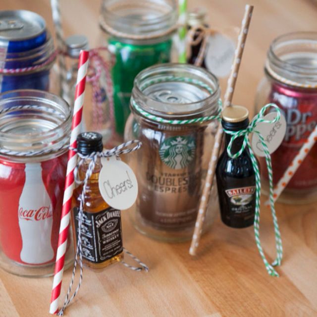 DIY Mason Jar Cocktail Set (Parting Gifts or Bridal Shower Favors)