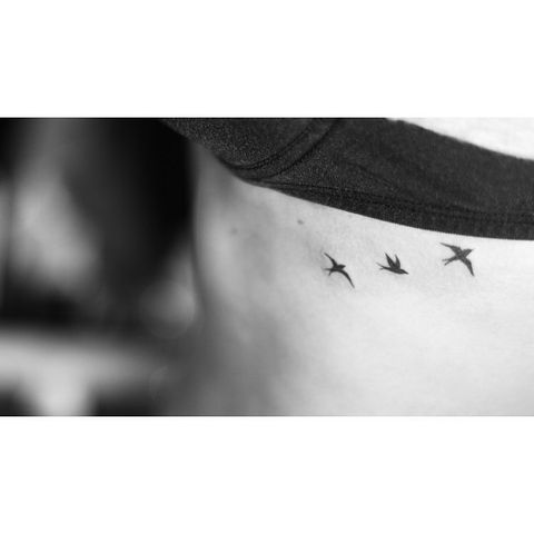 Birds in Flight Tattoo