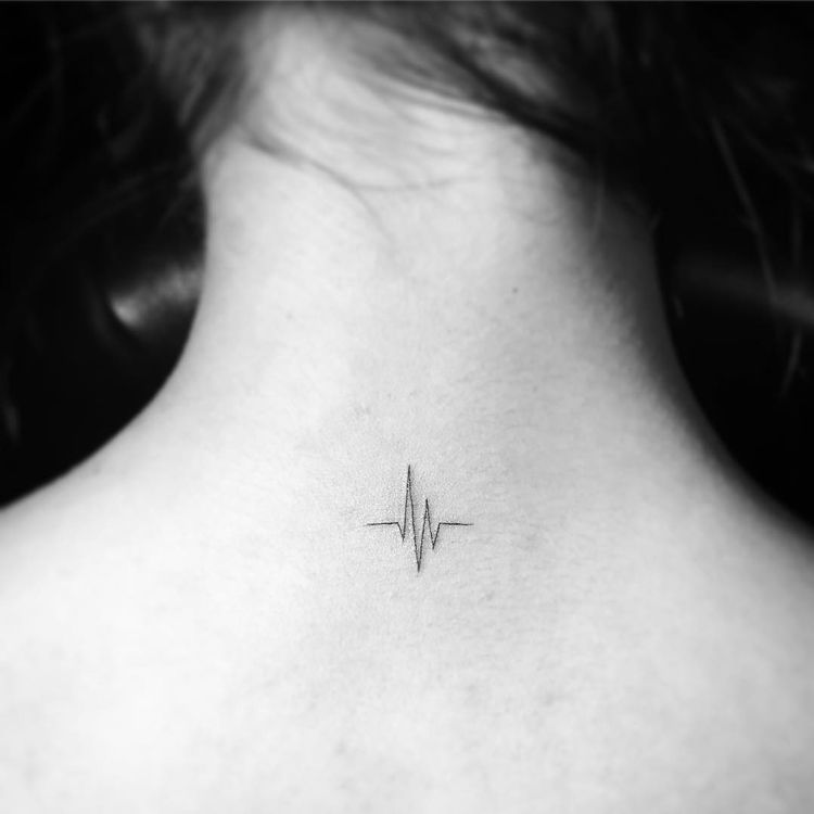 heart beat tattoo